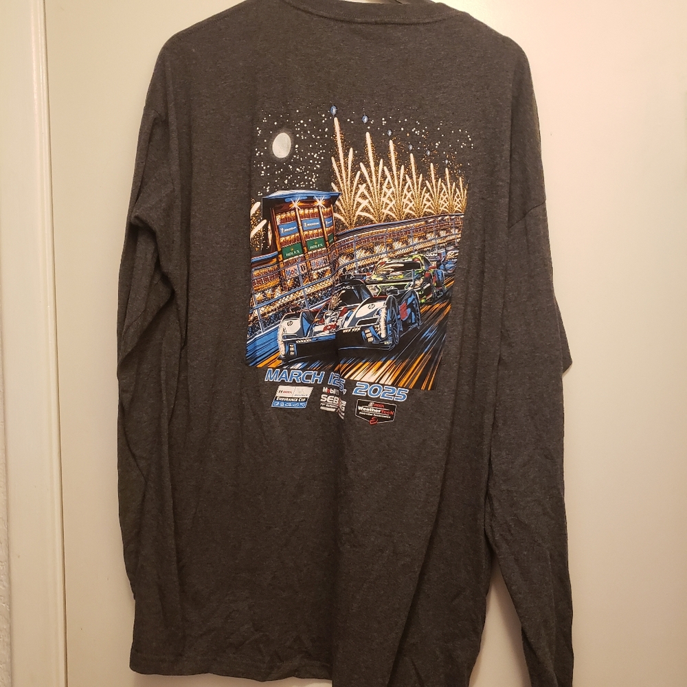 Mobil Sebring MARXMCH 2025 Graphic Long Sleeve Shirt - Charcoal